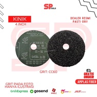 MATA FIBER SANDPAPER GRINDING BIT/ ABRATION DISC SANDPAPER 4" 4 INCH CC 60 CC60/ 60 KINIK/