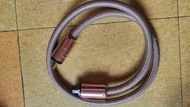 中古Edison Audio紫銅鍍金電源線1.5米長