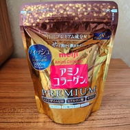 明治Meiji 日本金裝氨基膠原蛋白粉196克 Premium Amino Collagen powder 美容配方輔酵素Q10、玻尿酸, 維生素C