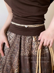 Thắt Lưng Dệt Thủ Công Phong Cách Bohemian Cao Cấp Cho Váy Thắt Eo Cổ Điển Phụ Kiện Thắt Lưng Dây Th
