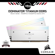 CORSAIR DOMINATOR TITANIUM RGB DDR5 | WHITE | 6400MHZ / 7200MHZ | Premium PC RAM
