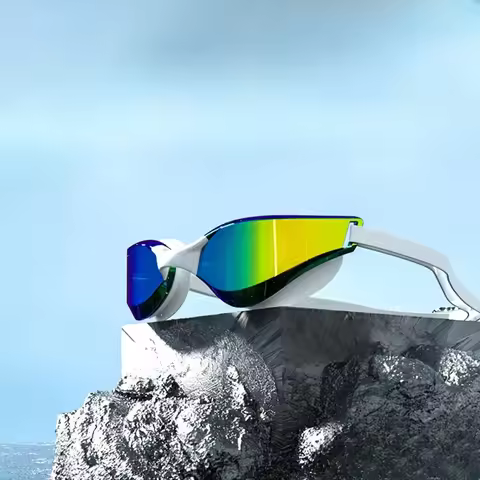 Professional Anti-Fog Swim Goggles with HD Wide-Angle Lens, Comfortable Fit, Stylish Design