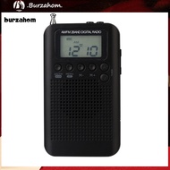 BUR_ HRD-104 Digital Radio Practical 40mm Driver Speaker 13 Inch LCD Display FM/AM Portable Radio for Cycling