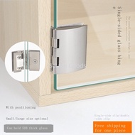 Glass Hinge Hinge Open Hole Wine Cabinet Glass Clip Display Cabinet Glass Door Hinge Glass Cabinet D