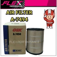 OSK A-7497 AIR FILTER Malaysia Mitsubishi Canter FB511FE83 FE71 Air Filter PENAPIS UDARA FLEX PERFOR