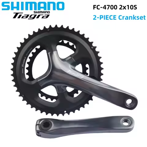 SHIMANO TIAGRA 4700 2-PIECE Crankset 2x10Speed FC-4700 2x10S Bicycle Chainwheel For Road Bike Parts