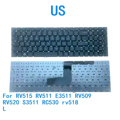 % New US Language Keyboard RV515 RV511 E3511 RV509 RV520 S3511 RC530 rv518 L Notebook PC Keyboard