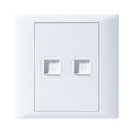 Chint Switch Socket 7Series Two-Port Eight-Core Data Socket（American Standard AMP) Dual Computer Soc