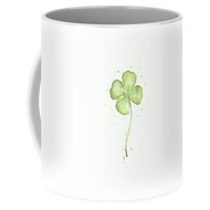 Lucky Charm Coffee Mug Four Leaf Clover Lucky Charm Coffee Mug