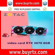 2024 ZOTAC RTX 3070 RTX 3070 8GB การ์ดจอ GPU Rtx 3070 8GB X-Gaming Geforce เกม OC การ์ดจอเกมเดสก์ท็อปคอมพิวเตอร์ส่วนบุคคล