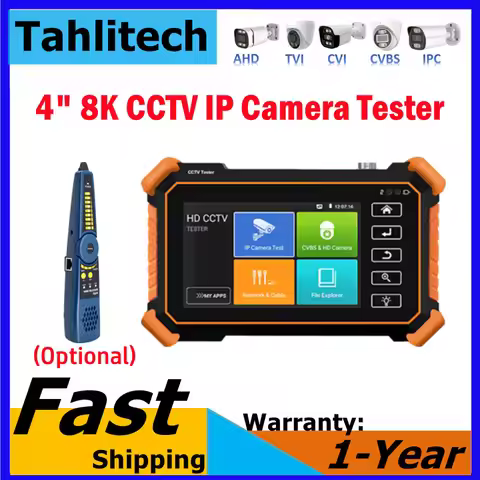 4" Mini CCTV IPC Camera Tester Monitor CCTV ester 8MP AHD CVI TVI Analog CCTV Tester WIFI UTP Cable 
