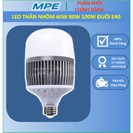 High power aluminum body cylindrical led bulb 60W 80W 100W MPE lamp holder E40 white light LB-60T LB