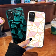 Geometric color A Tempered glass case Realme C21Y,Realme C25,Realme C25 S,Realme C35 Premium glass c