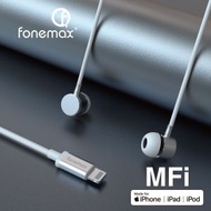 ALOK - XM50 fonemax 蘋果Apple MFi 有線帶咪入耳式耳機1.2M-白色