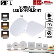 SFL 7255/7266 SURFACE LED DOWNLIGHT (18W/24W/36W/5"/7"/9")