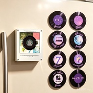 BTS SEVENTEEN BIGBANG AESPA NFC Vinyl Record Fridge Magnet LED Night Light Kpop Room Decor