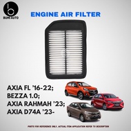 Perodua Axia Facelift 2016-2022 / Bezza 1.0 / Axia Rahmah / Axia D74A Air Filter Penapis Udara 17801