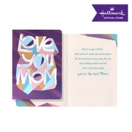 Hallmark Greeting Card (LOVE YOU MOM) with Envelope 18cm x 13cm