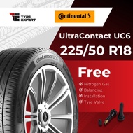 225/50R18 CONTINENTAL UltraContact UC6 (With Delivery/Installation) tyre tayar