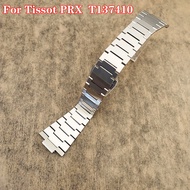For Tissot 1853 PRX Series T137.410A High Quality Fine Steel Watch Strap T137 Band Waterproof Male Interface 12Mm