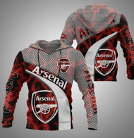 XZX180305   Arsenal f.c All Over Printed 3D Hoodie 23