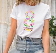 March 8 Shirt International Women's Day Shirt Woman Day Shirt Flowers Woman Day Shirt Strong Woman S