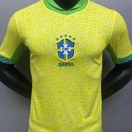 New 24 25 Brazil National Team Home Football Jersey