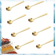 [G V W E] 8 PCS Mini Spoons,2.9" Tiny Stainless Steel Spoons for Spices Jars, Small Condiment Spoon 