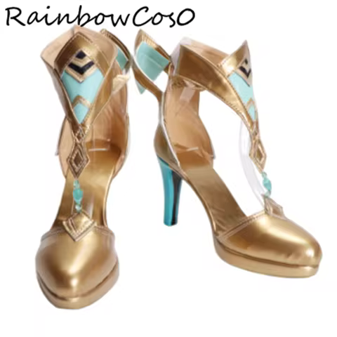 Nefer Genshin Impact Cosplay Shoes Boots Game Anime Party Halloween RainbowCos0 W5334