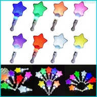 Nan Pack of 5 Colorful LED Glow Sticks Flashing Sticks Heart Star Shaped Light up Wands for Party Le