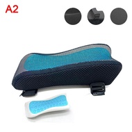 Office Chair Armrest Pad Memory Foam Cooling Gel Armrest Pads Arm Rest Pillow for Gaming Chairs Elbo