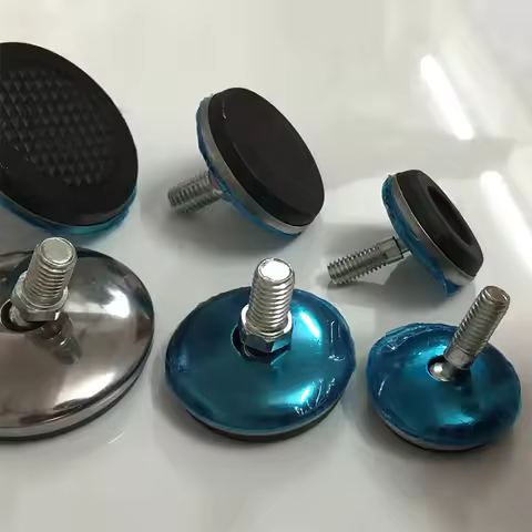 M6 M8 Stainless Steel Flexible and Adjustable Leveling Feet Pad Furniture Legs Anti-slip Base Office