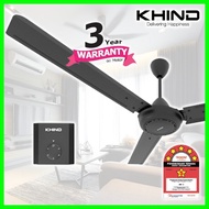 [READY STOK] kipas siling murah 3 daun hitam 60 inci 60" black ceiling fan 3 bilah syiling