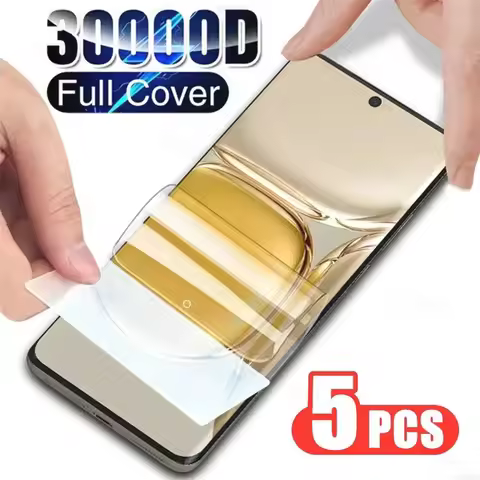 5PCS Full Cover Hydrogel Film For Huawei P30 P20 P40 Lite P50 Screen Protector Mate 30 20 40 50 60 P