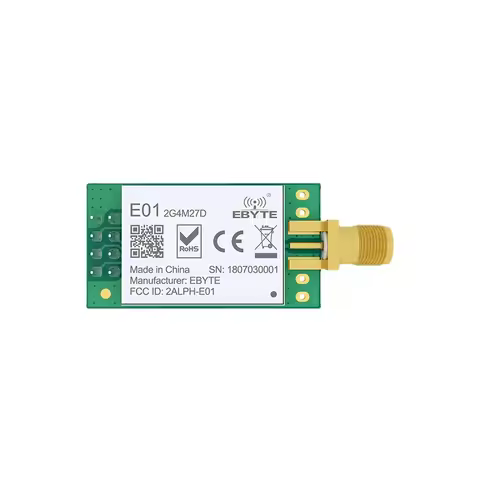 nRF24L01P Wireless RF Transmitter Remote Control 2.4GHz Module E01-2G4M27D 27dBm 5KM DIP PA LNA IoT 