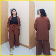 ⊕ ✢ ✻ Elegant Plus Size Maxi Corporate Attire for Women XL-5XL Booba Corporate Attire Smacking Pant