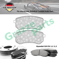 Münster Disc Brake Pad Rear for Hyundai i10 PA 1.1 1.2 2008-2013 G4HG