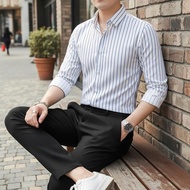 Men's Long-Sleeved Shirt with Plaid Design, Easy to Wear, Easy to Coordinate Fashion DEAL123SHOP.