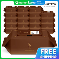 Smart Eco | Smart Eco High Grammage Summit 82g Brown 70 Sheets 20 Packs Cap Type Embossed Baby Wet W