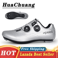 vbsh5 Shop HUACHUANG 2021 New Cycling Shoes for Men and Women Road Mountain With Lock BIke Shoes Men Rubber Casual Bicycle Shoes for Men MTB SPD Cleats Shoes Cycling Shoes Mtb Sale Cycling Shoes Mtb Shimano