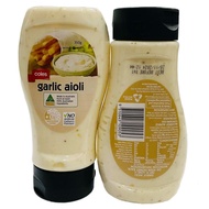 Coles Garlic Aioli Made using Australian Egg, 350g