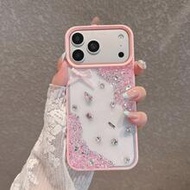New Luxury Rhinestone Decorated Pink Phone Case, Suitable For IPhone 17 Pro Max/17 Pro/17/16 Pro Max