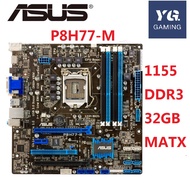 ASUS P8H77-M LGA 1155 DDR3 for I3 I5 I7 cpu 32GB USB2.0 USB3.0 H77 USED Desktop motherboard