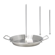 Al Pastor Skewer Vertical Skewer for Grill 9 Inch Stainless Steel Skewer Stand with 3 Removable Spik