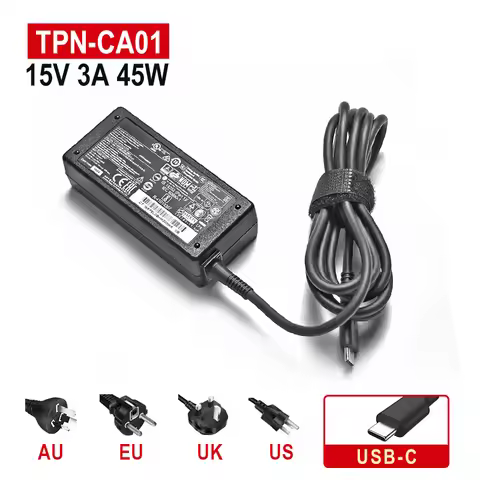 15V 3A 45W for HP Spectre 12-a000 x2 13-v000 Laptop Charger TPN-CA01 918337-002 844205-850 USB Type
