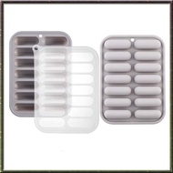 [I O J E] 2 Pcs 14 Cavity Granola Bars Molds, Silicone Bar Mold for Cereal, Sausage, Chocolate, Candy, Butter, Eclair,Gray