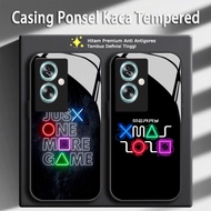 Skrin Game Over Phone Case For OPPO A79 A78 A77 A77S A76 A74 A73 A72 A60 4G 5G Jenama bergaya Glass 