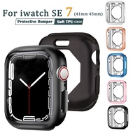 cover For Apple Watch 7  case 45mm 41mm for iWatch case Accessorie bumper Protector Apple watch series 7 se case