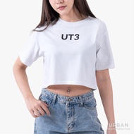 URBAN : WOMENS MINIMAL CROP TOPS เสื้อครอปสั้นผู้หญิง รุ่น 1UTWT1019 สี White - ไวท์