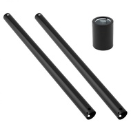 18-Inch / 36-Inch Ceiling Fan Downrod with Coupler 1-Inch Diameter Matte Black Ceiling Fan Extension